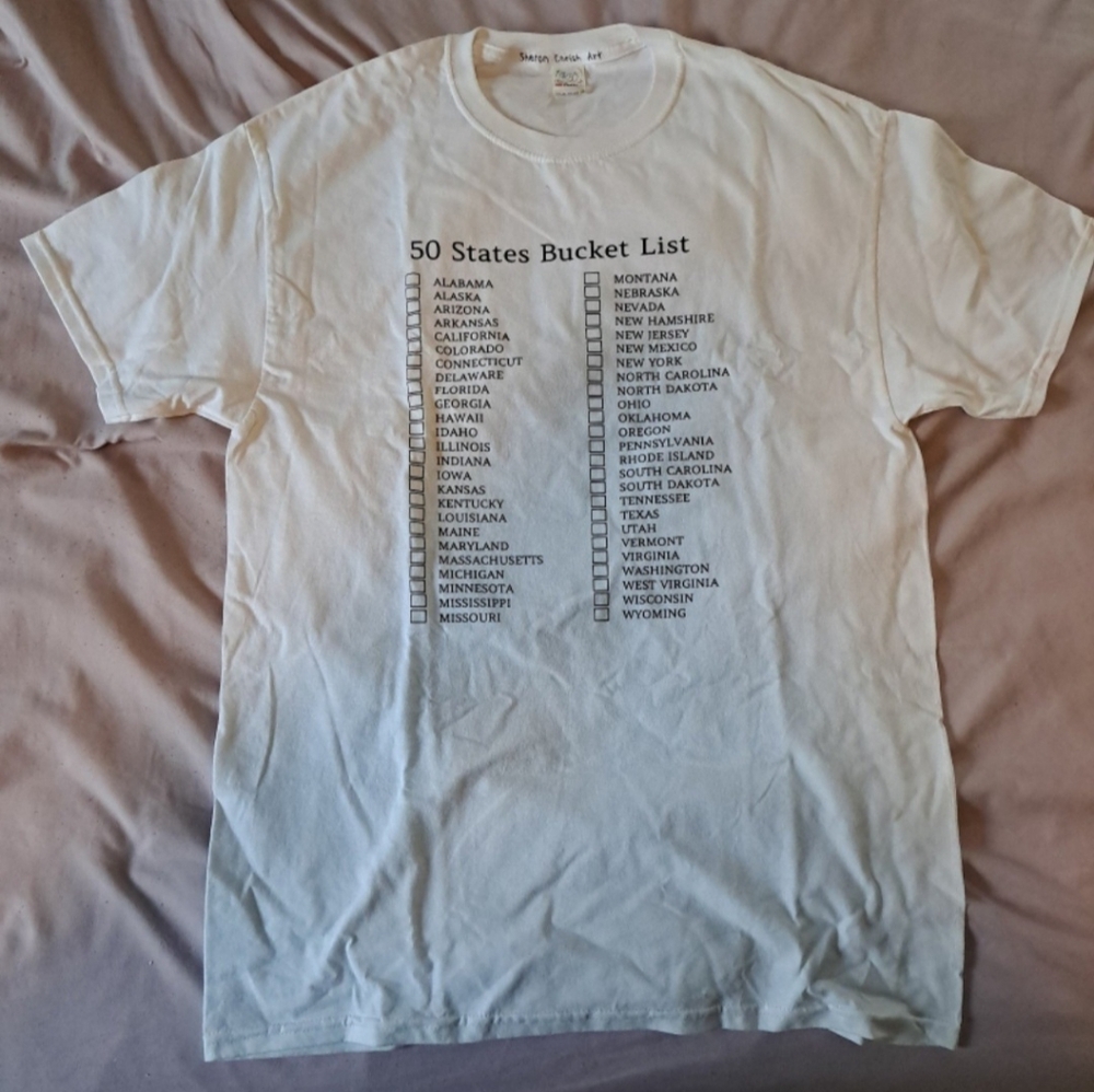 50 States Bucket List T Shirt